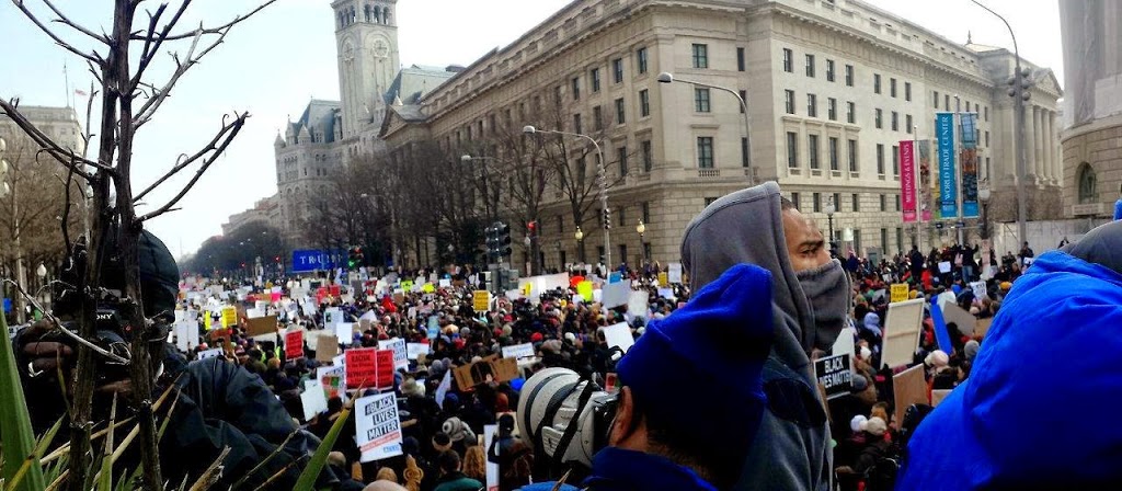 Washington Protesters Keep Focus On Police And Racial Discrimination